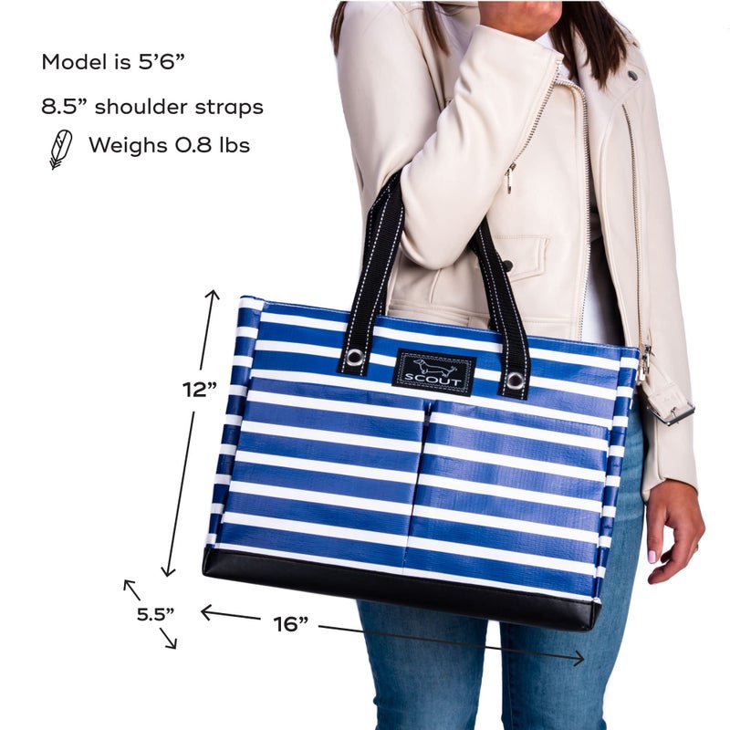 SCOUT Uptown Girl Multi-Pocket Tote Bag, Water Resistant, Zips Closed, Fleetwood Black - Image 3